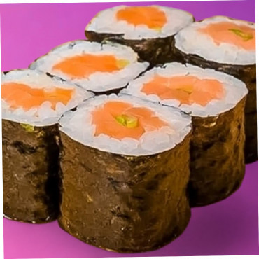 РОЛЛ МАКИ С КОПЧЕНЫМ ЛОСОСЕМ
